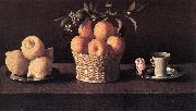 ZURBARAN  Francisco de Still-life with Lemons, Oranges and Rose china oil painting reproduction